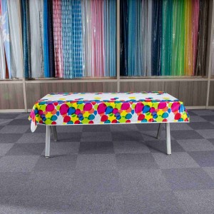 Linda toalha de mesa degradável impressa para festa no atacado