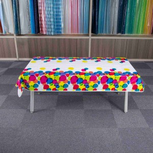Linda toalha de mesa degradável impressa para festa no atacado