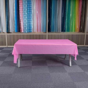 Pano de mesa PEVA de tamanho personalizado para cobertura de mesa de decoração de casa