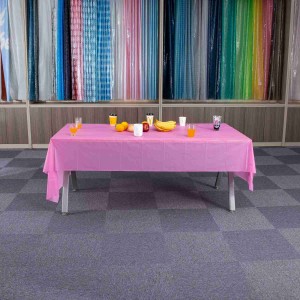 Pano de mesa PEVA de tamanho personalizado para cobertura de mesa de decoração de casa