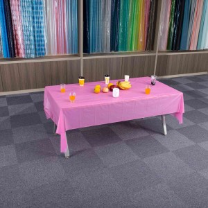 Pano de mesa PEVA de tamanho personalizado para cobertura de mesa de decoração de casa