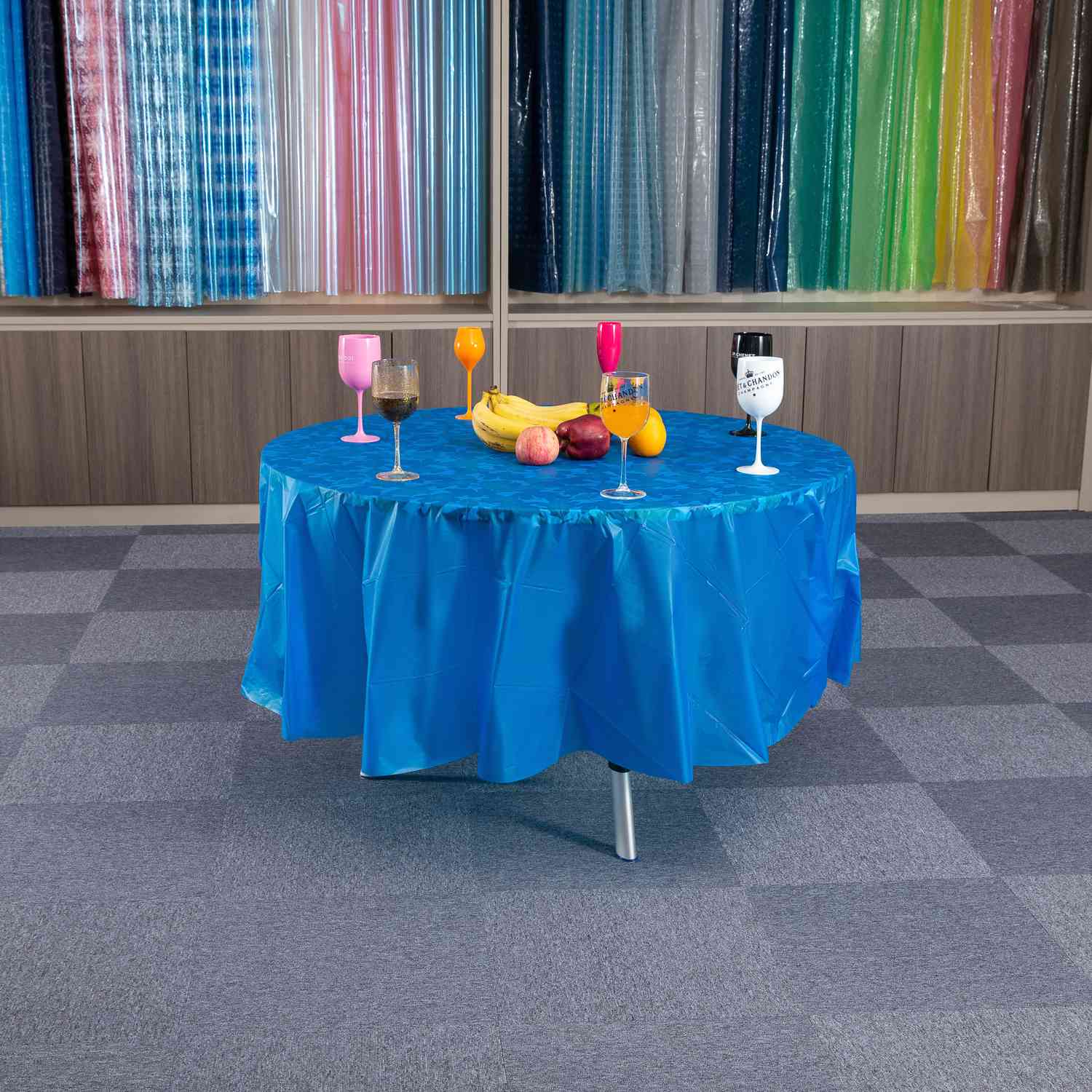 Capa decorativa de pano de mesa personalizada para eventos de festa de casamento