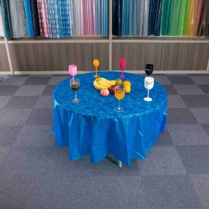 Capa decorativa de pano de mesa personalizada para eventos de festa de casamento