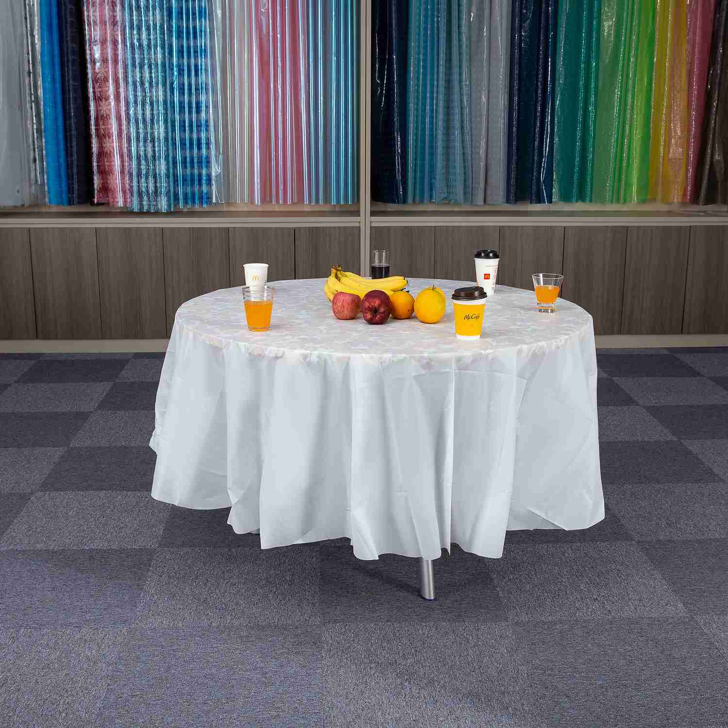 Resistência durável a rasgos e manchas sem toalha de mesa de plástico de limpeza