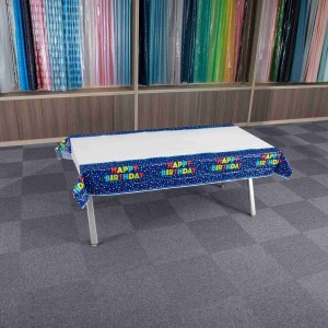 Toalhas de mesa retangulares coloridas para piquenique, ecológicas e à prova de óleo