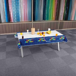 Toalhas de mesa retangulares coloridas para piquenique, ecológicas e à prova de óleo