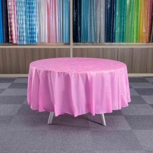 Toalha de mesa redonda para decoração de eventos, atacado, restaurante, toalha de mesa redonda