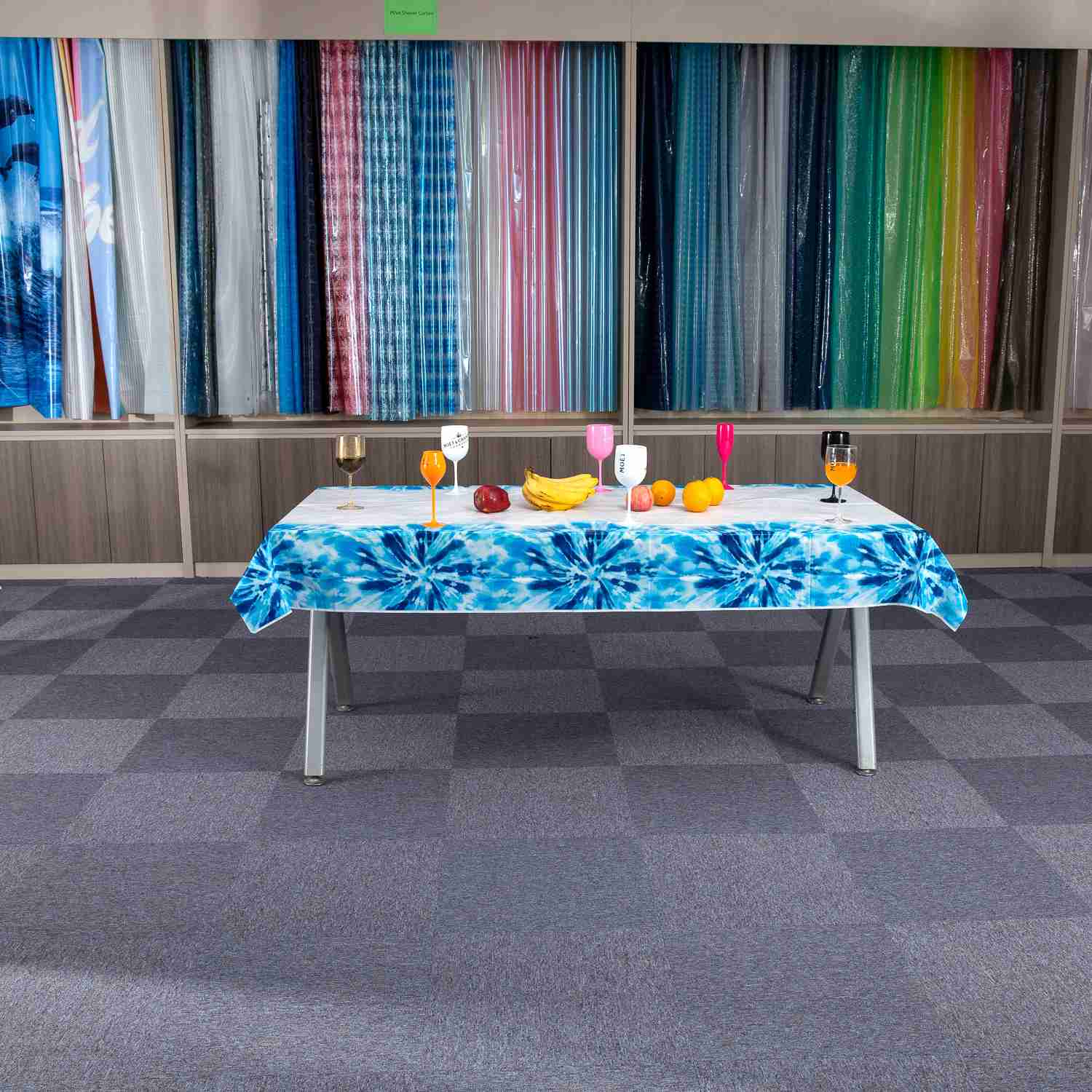 Venda quente impressão personalizada toalhas de mesa PEVA de boa qualidade