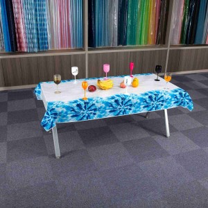 Venda quente impressão personalizada toalhas de mesa PEVA de boa qualidade