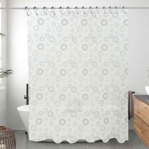 Cortina de chuveiro com design personalizado à prova d'água resistente a mofo