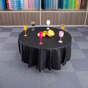 Toalha de mesa plástica redonda descartável impermeável moderna