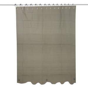 Cortina de chuveiro impermeável PEVA para banheiro de design simples