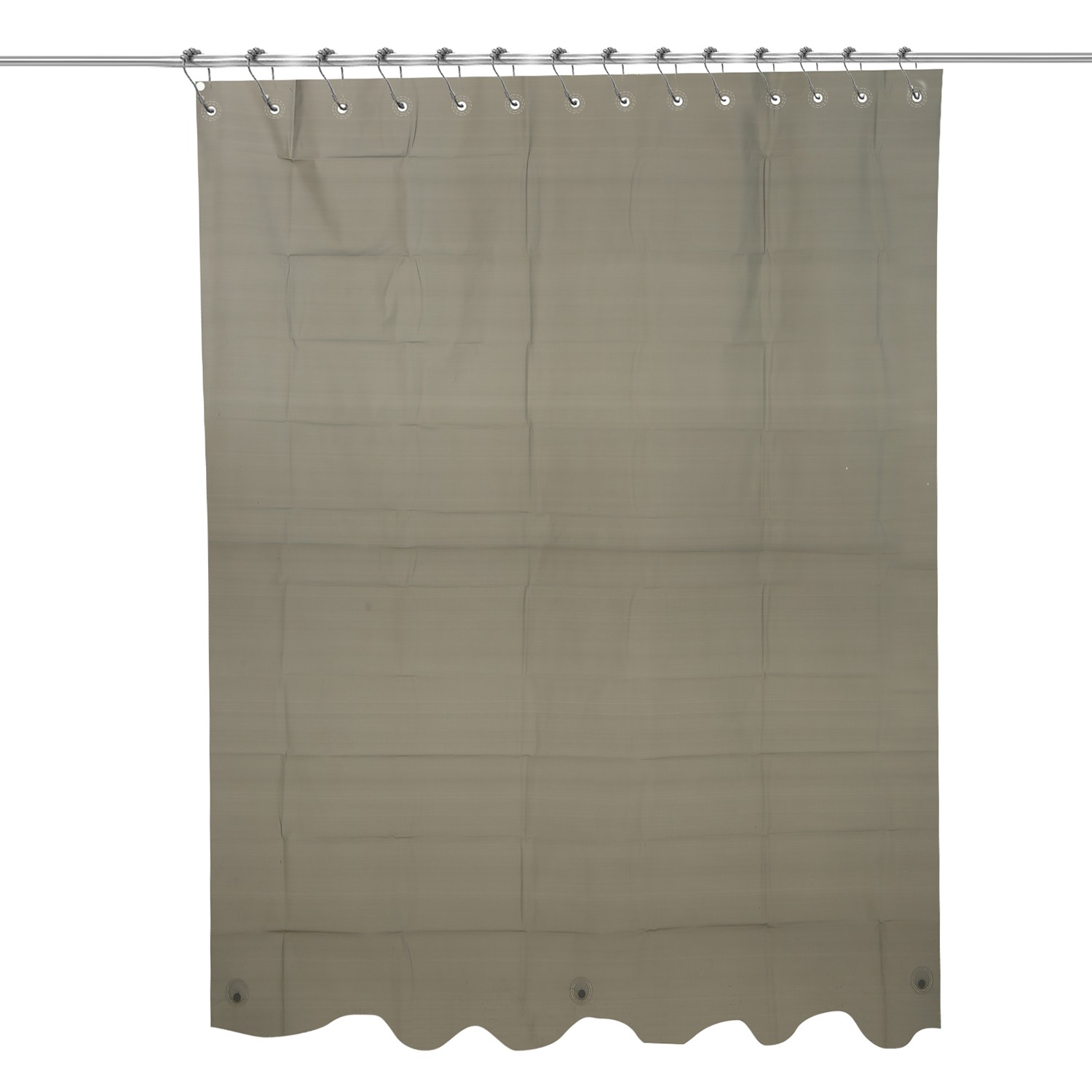 Cortina de chuveiro impermeável PEVA para banheiro de design simples
