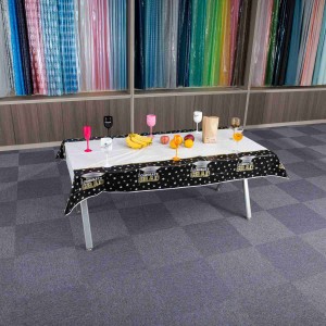 Toalha de mesa descartável para festa de acampamento de Natal de casamento à prova d'água
