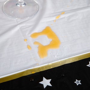 Toalha de mesa descartável para festa de acampamento de Natal de casamento à prova d'água